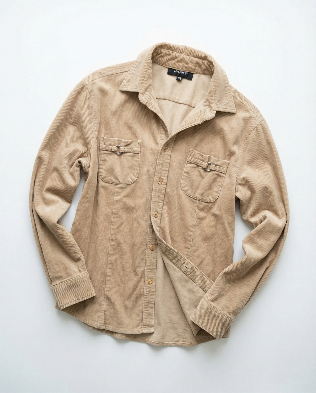 Camisa de pana elastizada Ted Bodin
