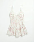 Top lencero vintage estampado floral