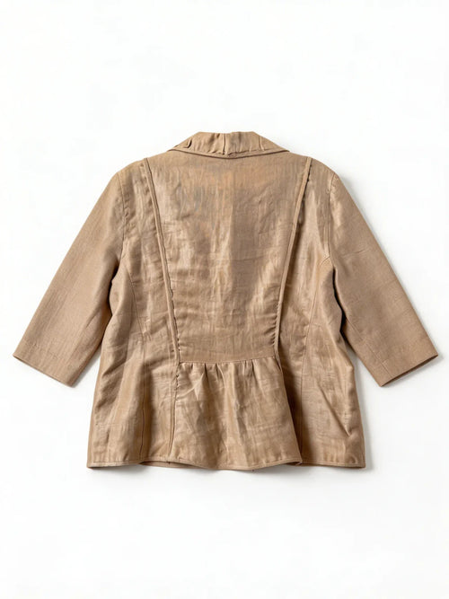 Blazer MARGARA SHAW en Ramio Metalizado