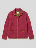 Cardigan Bouclé Frambuesa con Cierre — Margara Shaw