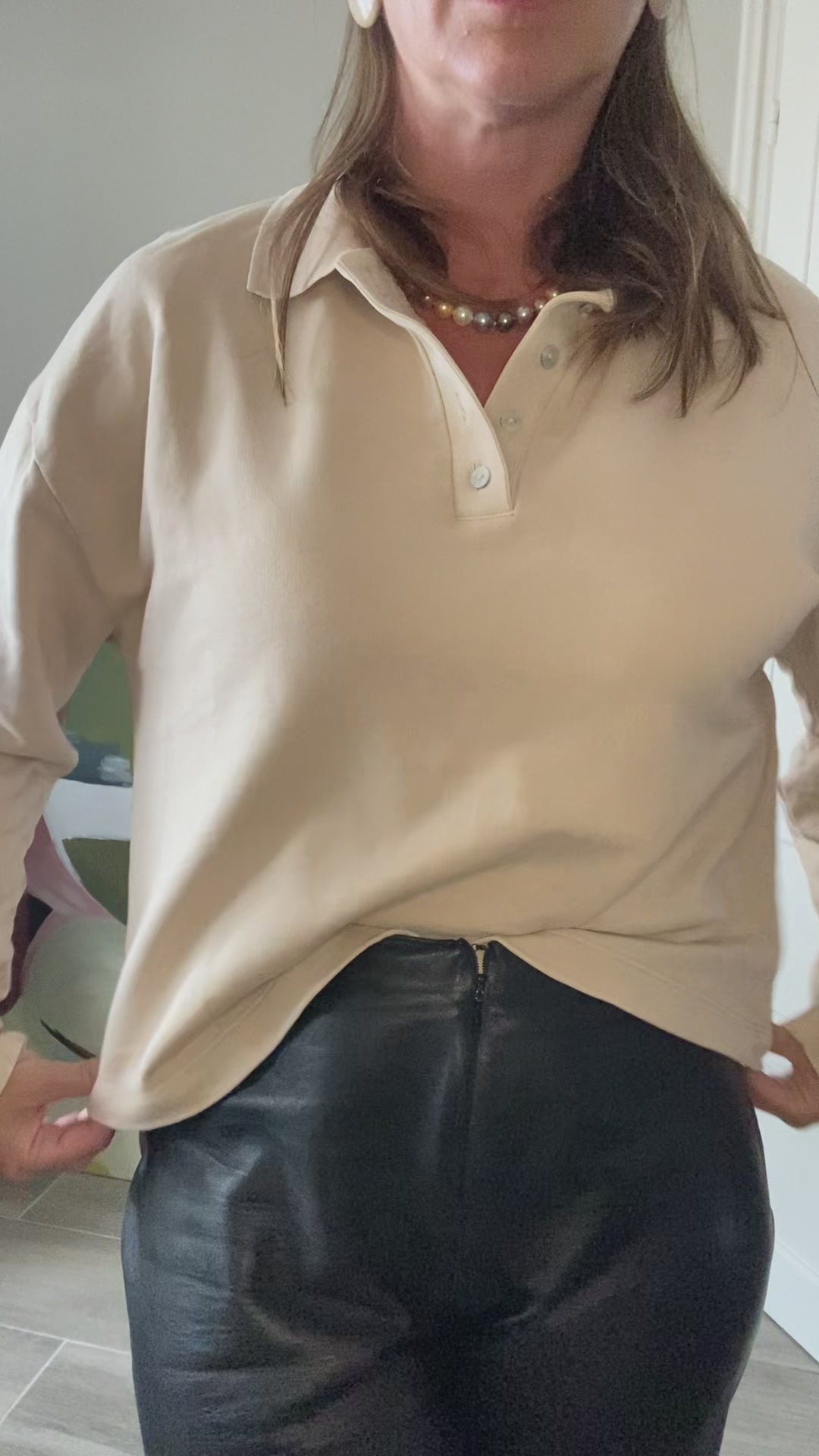 Buzo Polo ZARA — Algodón con Efecto Lavado