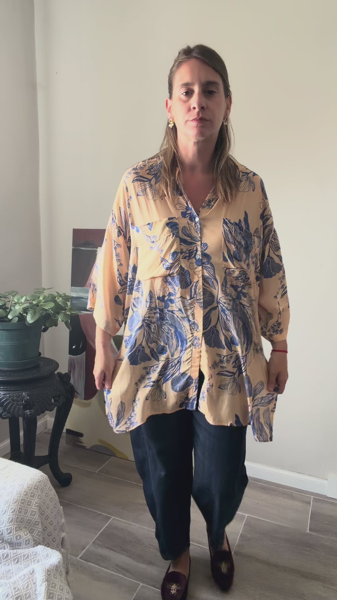 Camisa estampada floral Wanama